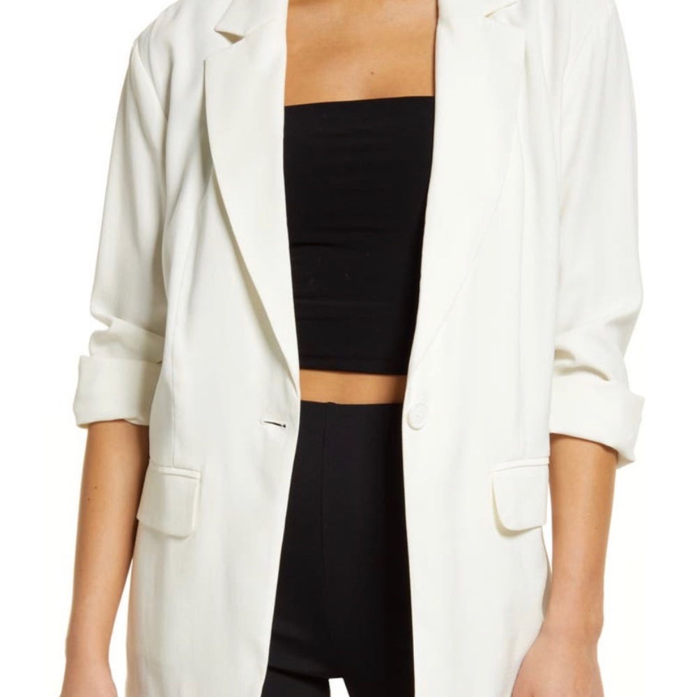 Open Edit Cream Blazer